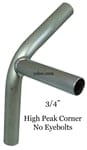3/4" High Peak Corner and Peak End No Keys (120 Degree) - FA3