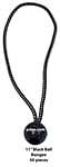 11" (50 pieces) Black Premium Quality Ball Bungee - MBBL-50