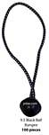 9" (100 pieces) Black Premium Quality Ball Bungee - MBBM-1