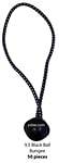 9" (50 pieces) Black Premium Quality Ball Bungee - MBBMR-5