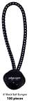 6" (100 pieces) Black Premium Quality Ball Bungee - MBBS-100