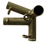 1 3/8" Gold Medium Peak Corner Reinforced Left (110 Degree) - FV4J1G11