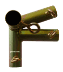 1 3/8" Gold Medium Peak Corner Reinforced Right (110 Degree) - FV4J2G11