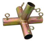 1 5/8" Gold Medium Peak 5 Way Sloped (110 Degree) - FW5GG11