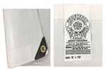 10x10 White Fire Retardant Tarp - TFW1010H 1 TFW0610H 1