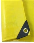 6x8 Yellow Heavy Duty Poly Tarp - TY0608